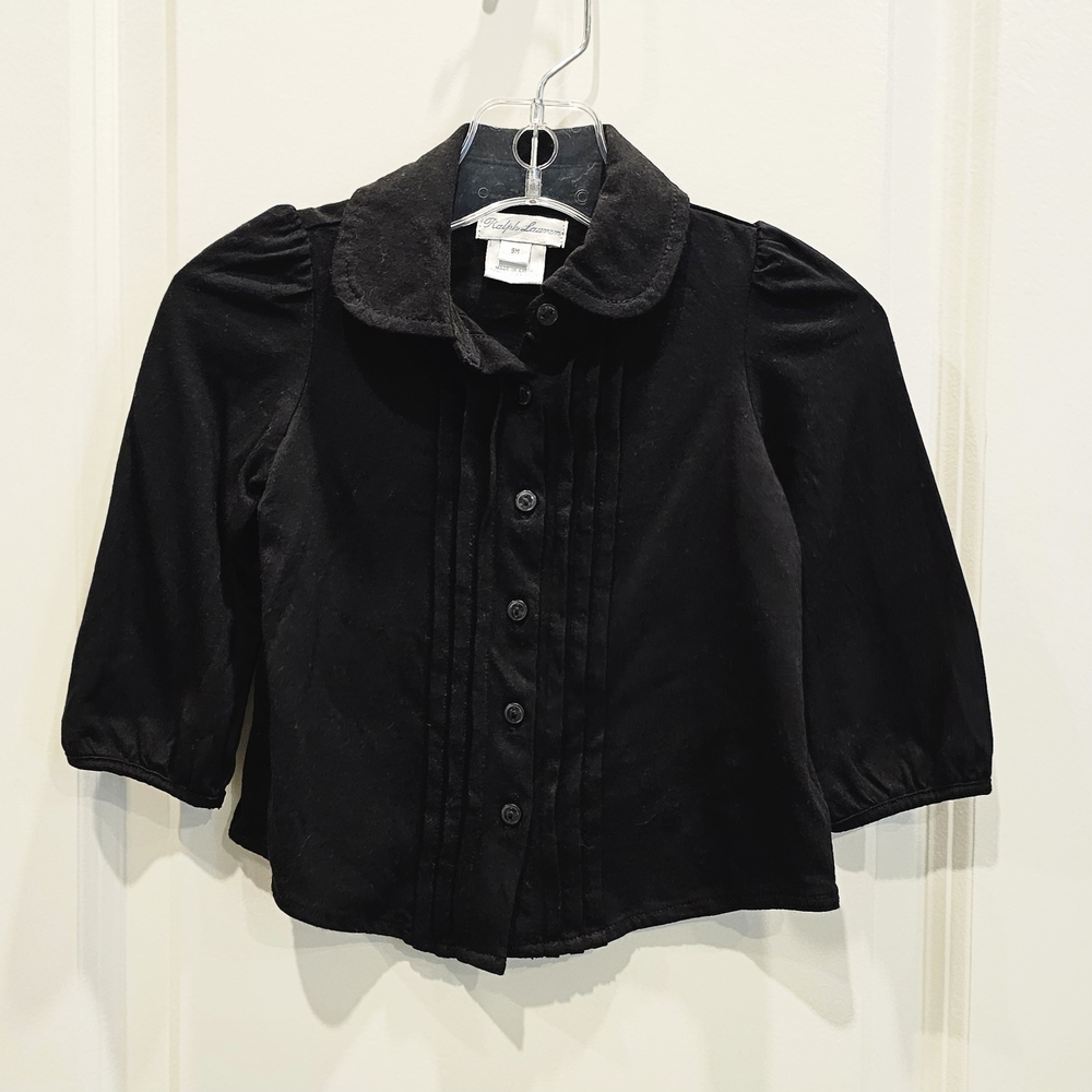 Ralph Lauren Baby Black Buttoned Down Blouse